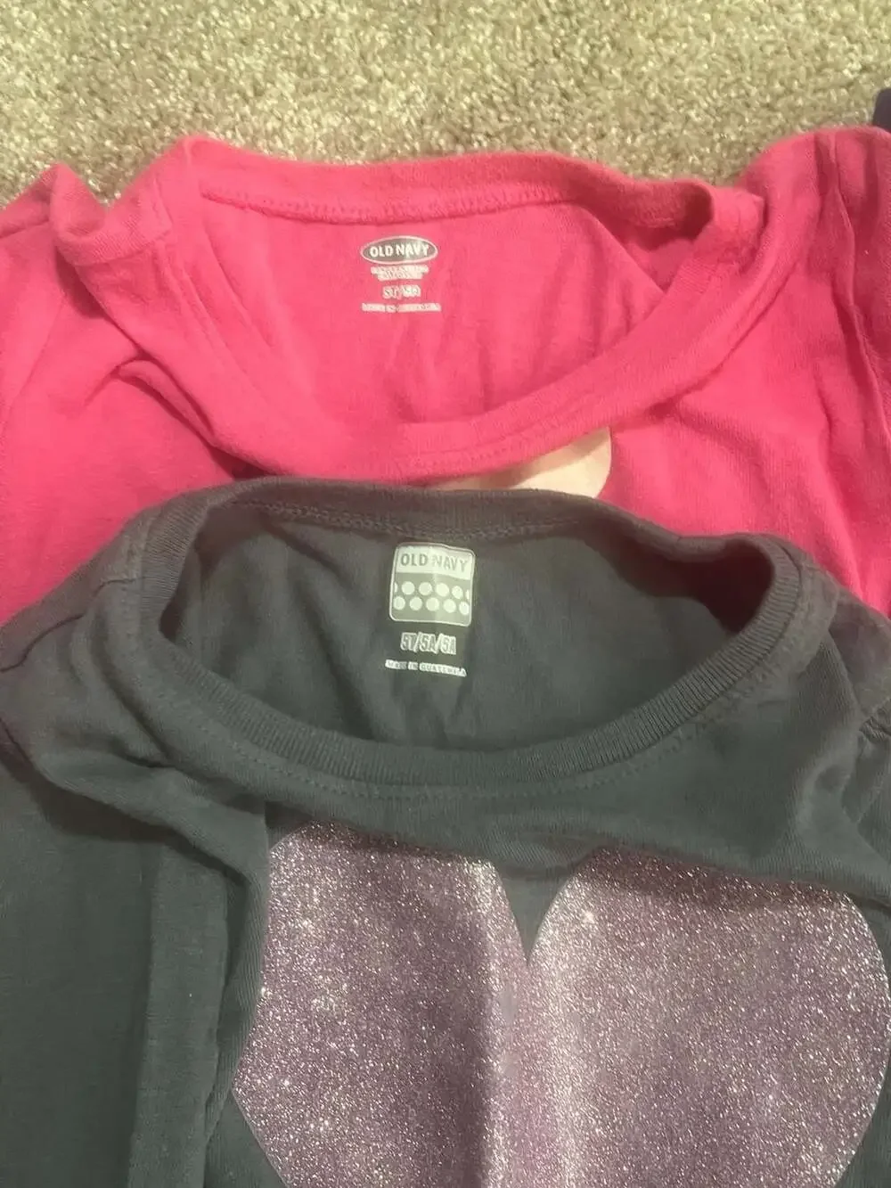 Girls Long Sleeve Graphic T-Shirt Lot Size 5T Assorted Brands